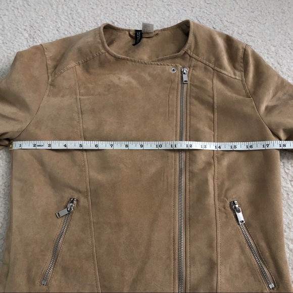 DIVIDED Tan Faux Suede Jacket - Picture 6 of 6